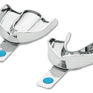 (8)“PERMA-LOCK ANATOMIC” Solid Stainless Steel Impression Trays