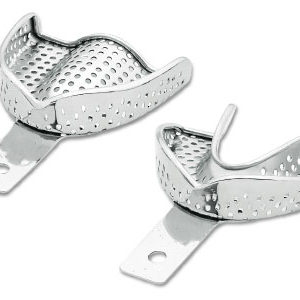 (9)“PERMA-LOCK HIGH GRIP” Perforated Stainless Steel Impression Trays